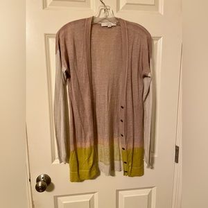 Ann Taylor linen cotton cardigan